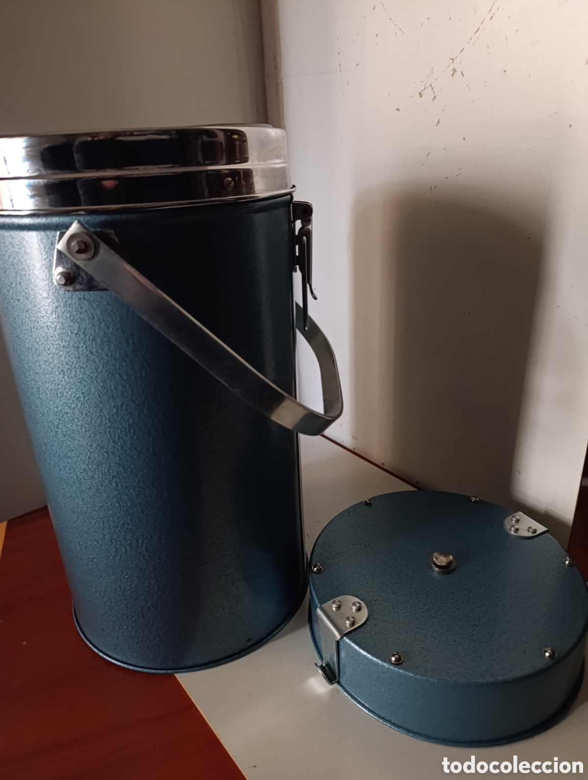 Coleccionismo: cantimplora (o termo) al vac&iacute;o vintage de la marca Thermos - Foto 3
