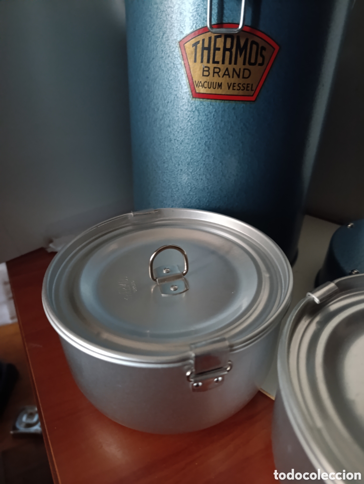 Coleccionismo: cantimplora (o termo) al vac&iacute;o vintage de la marca Thermos - Foto 5