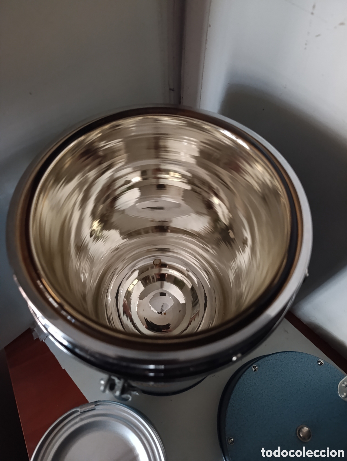 Coleccionismo: cantimplora (o termo) al vac&iacute;o vintage de la marca Thermos - Foto 6