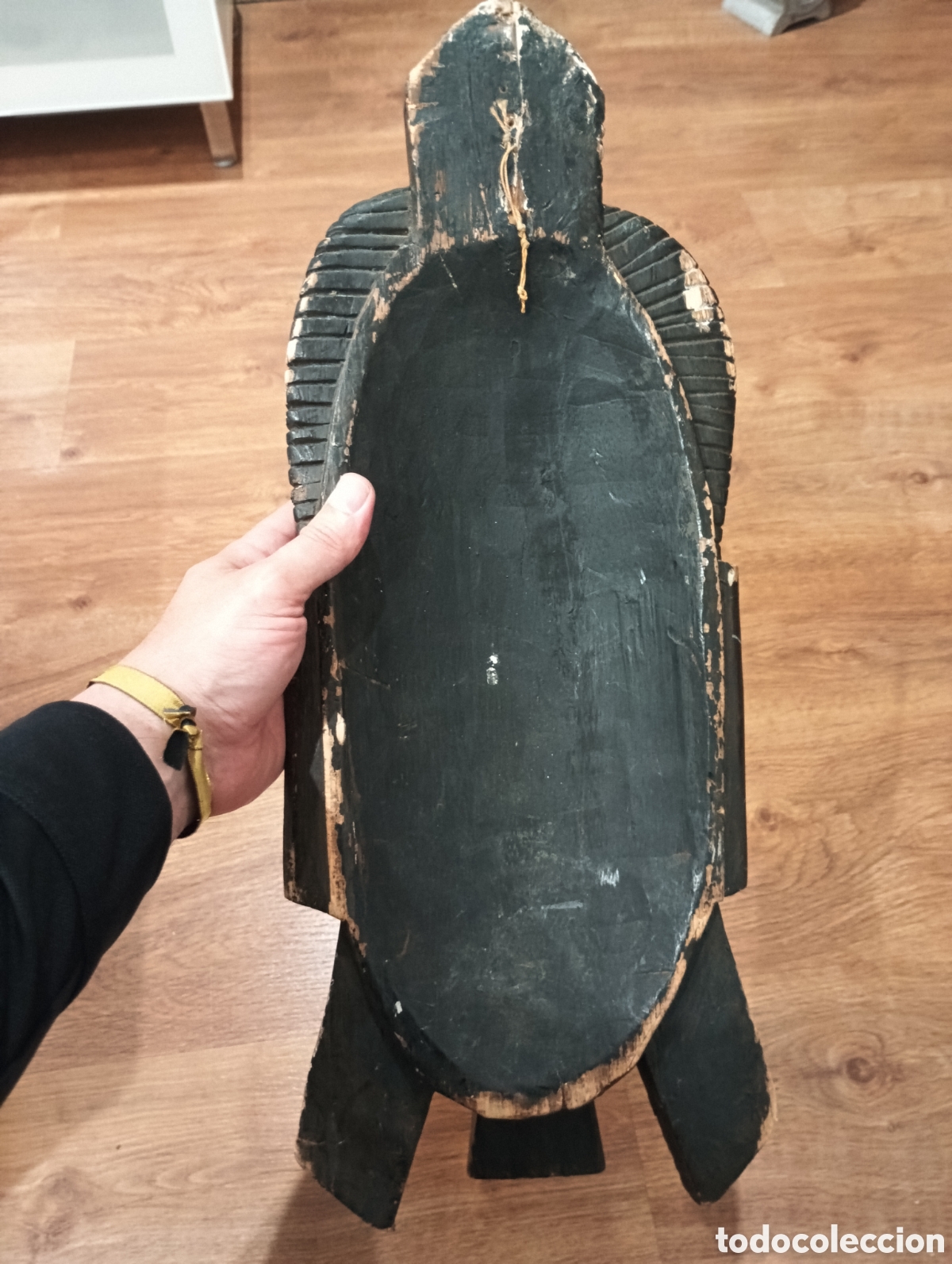 Coleccionismo: M&aacute;scara africana de madera tallada - Foto 4