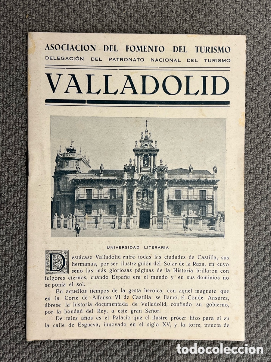 Coleccionismo: VALLADOLID. Folleto, ASOCIACION DEL FOMENTO DEL TURISMO. Fotos Carvajal (h.1950?)