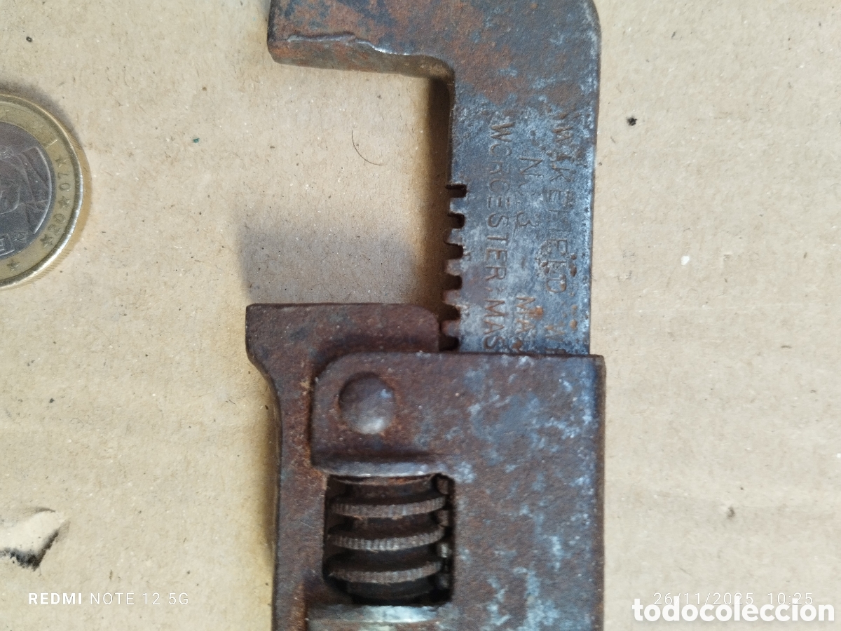 Coleccionismo: Antigua llave inglesa prque&ntilde;a - Foto 4