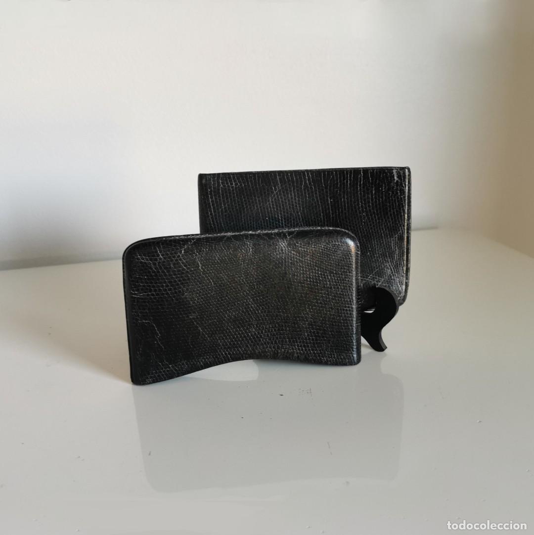 Coleccionismo: TABAQUERA / PITILLERA DE PIEL - Foto 2