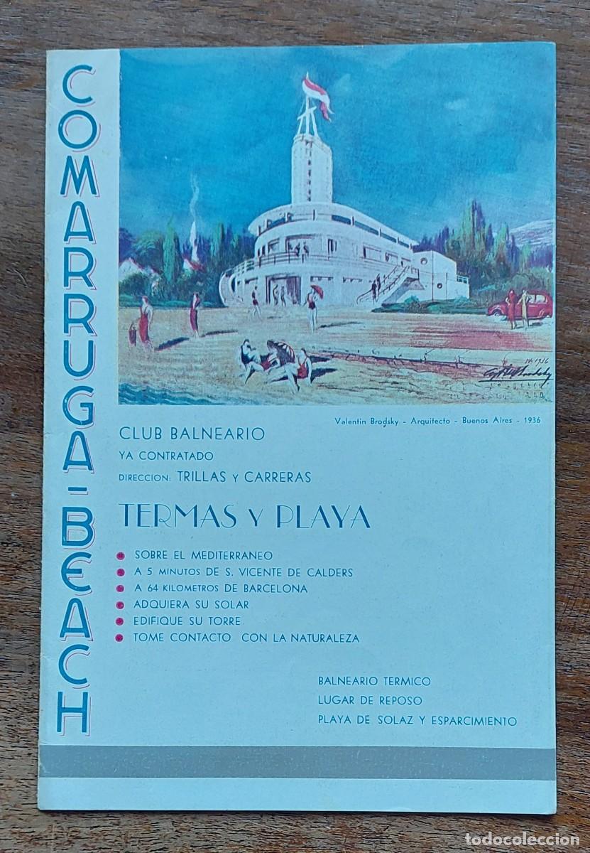 Coleccionismo: COMARRUGA BEACH BALNEARIO TERMAS Y PLAYA VENDRELL SAN VICEN&Ccedil; CALDERS
