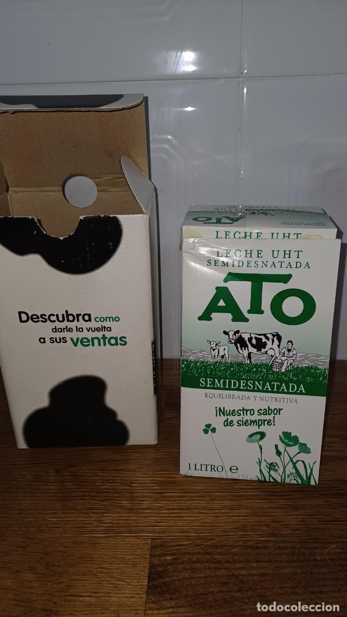 Coleccionismo: Brik publicitario Llet Ato - Foto 1