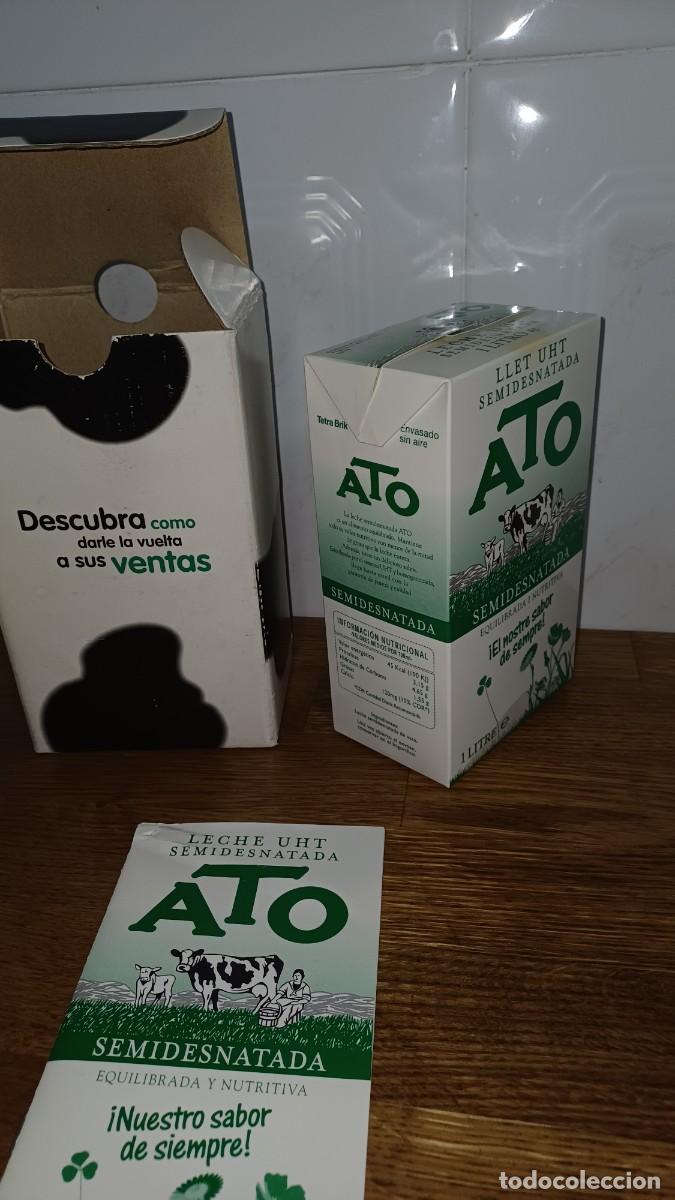Coleccionismo: Brik publicitario Llet Ato - Foto 5