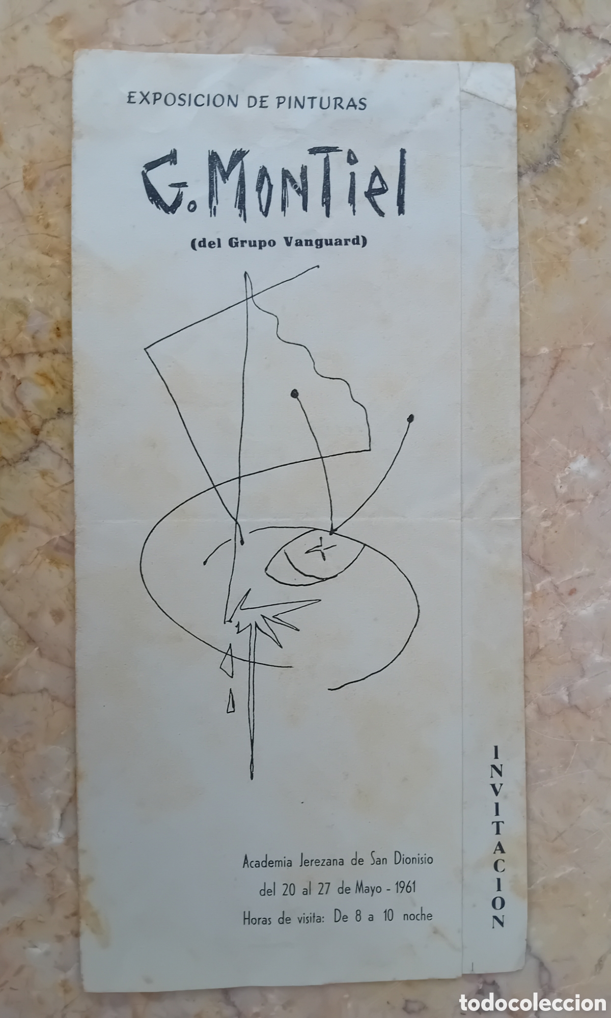 Coleccionismo: Exposicion de pinturas G. Montiel a&ntilde;o 1961
