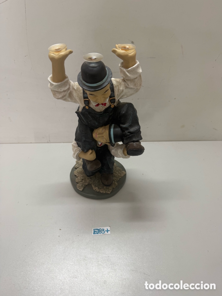 Coleccionismo: estatuilla de Laurel y Hardy - Foto 2