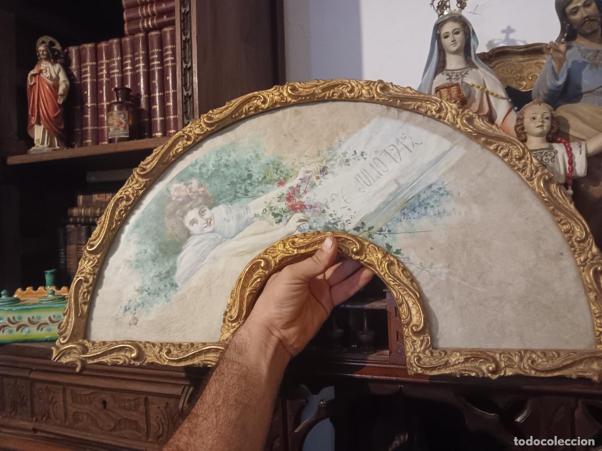 Coleccionismo: Cuadro tipo abanico 1912 - Foto 1