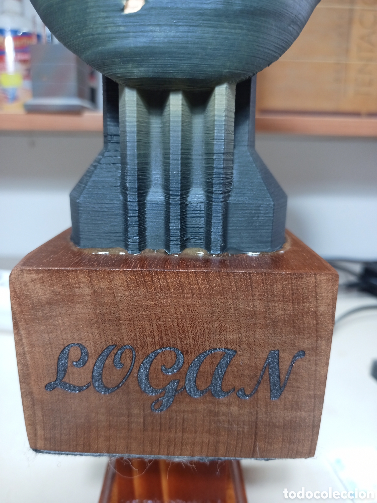 Coleccionismo: Busto de logan lobezno pintado - Foto 4