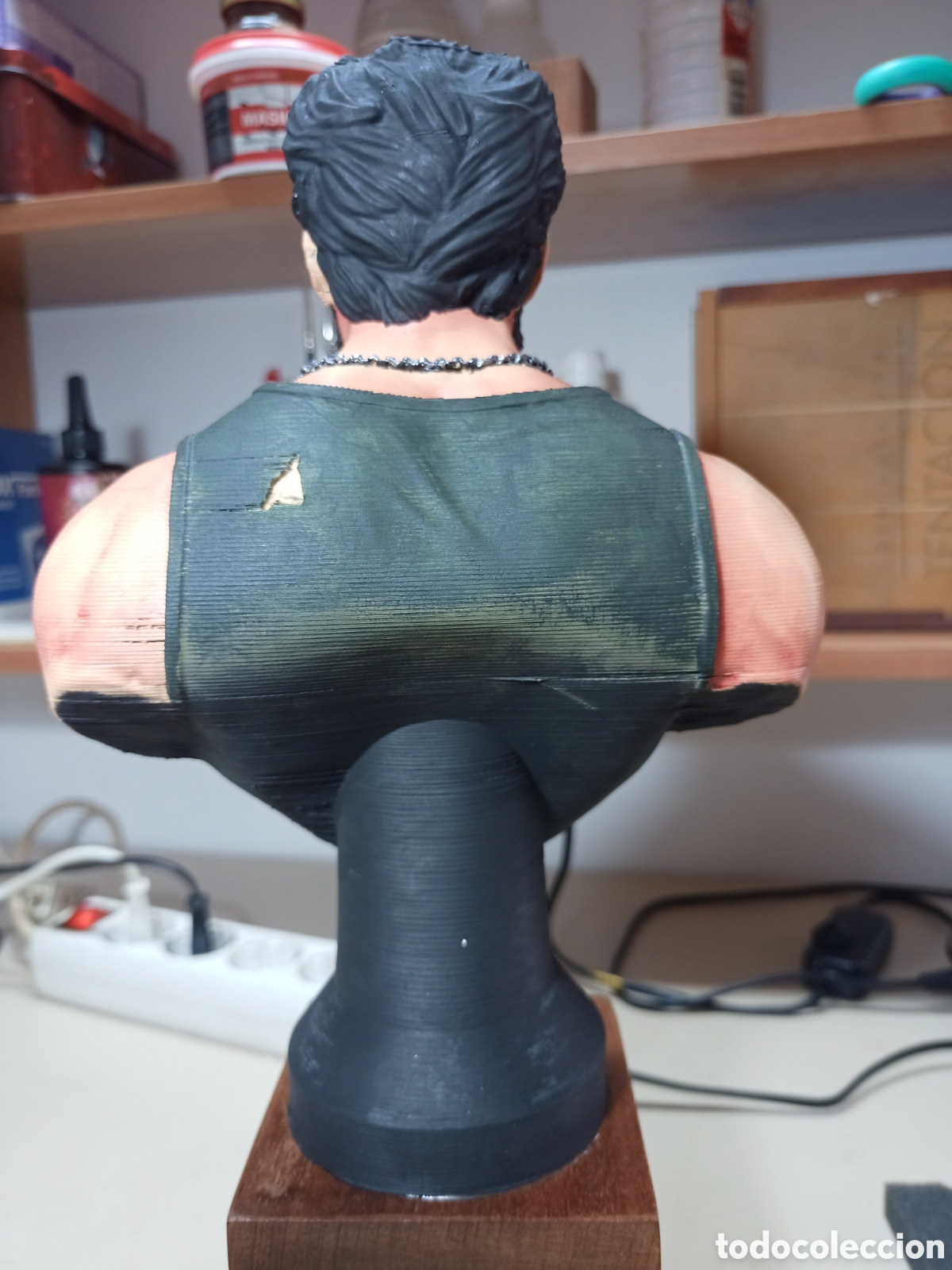 Coleccionismo: Busto de logan lobezno pintado - Foto 8