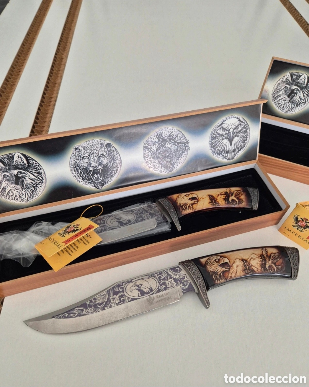 Coleccionismo: Cuchillo &aacute;guilas decorativo - Foto 8