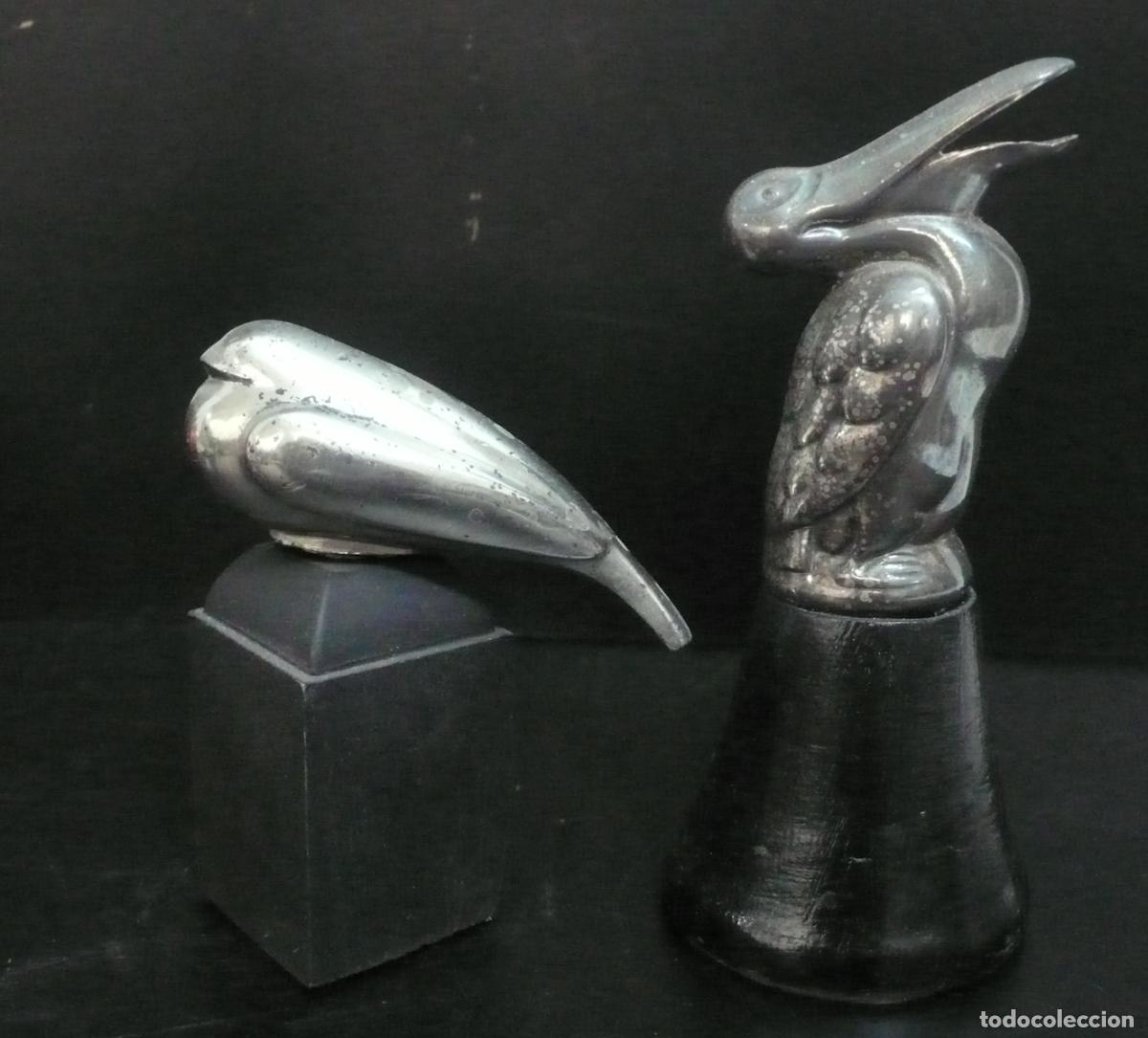 Coleccionismo: DOS PEQUE&Ntilde;AS AVES EN METAL - Foto 1