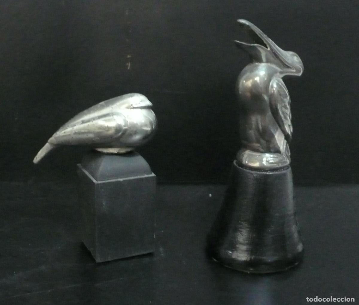 Coleccionismo: DOS PEQUE&Ntilde;AS AVES EN METAL - Foto 2