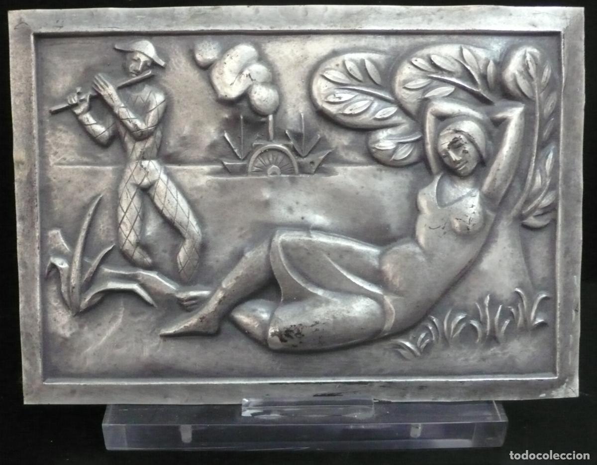 Coleccionismo: PLACA DE METAL CON RELIEVE - Foto 1