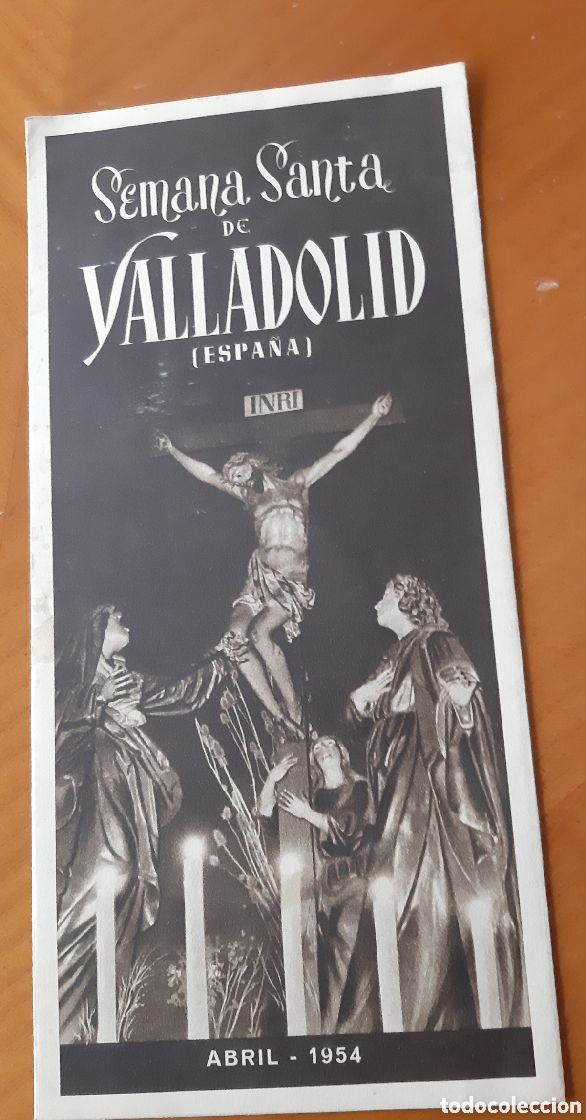 Collecting paper: Valladolid. Programa Semana Santa 1954. Tr&iacute;ptico.