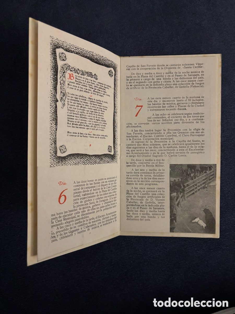 Coleccionismo: Programa San Fermin 1945 - Pamplona - Foto 4
