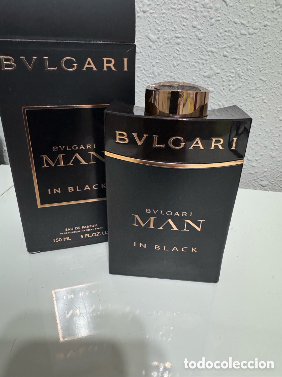 Coleccionismo: Frasco Bvlgari Man in Black 150 ml Vac&iacute;o con caja - Foto 1