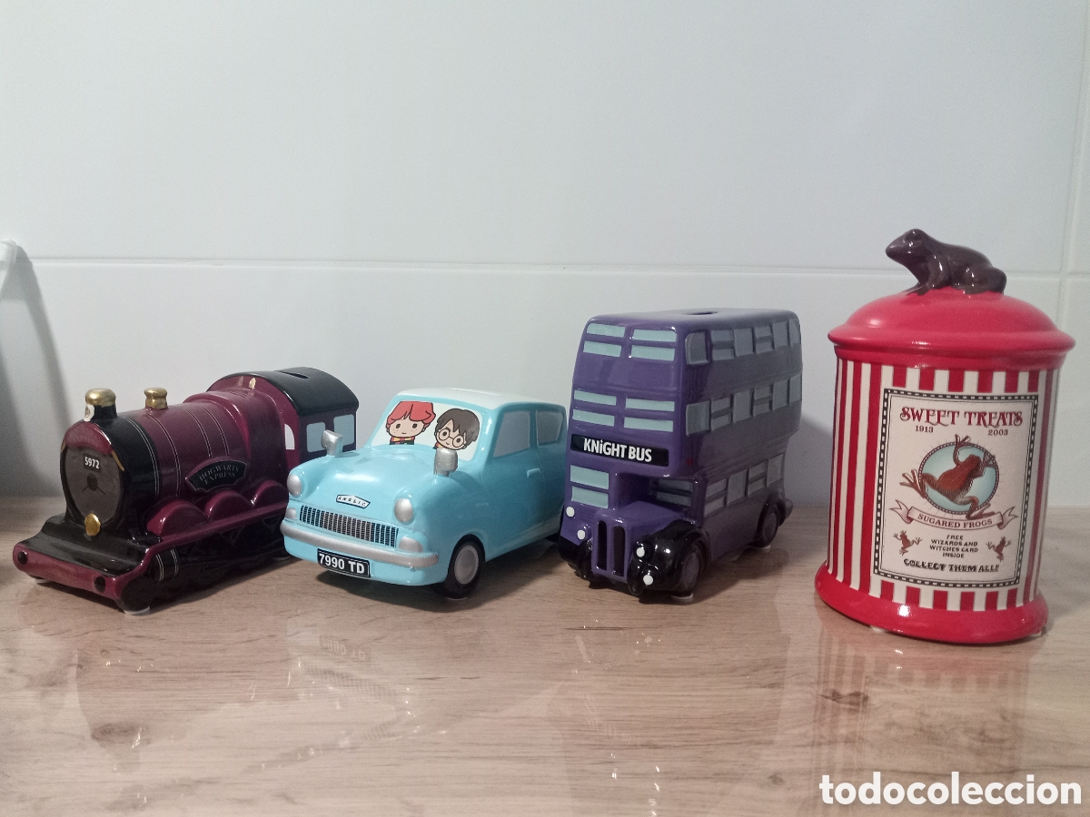 Coleccionismo: Lote de 4 Huchas de Harry Potter - Foto 1