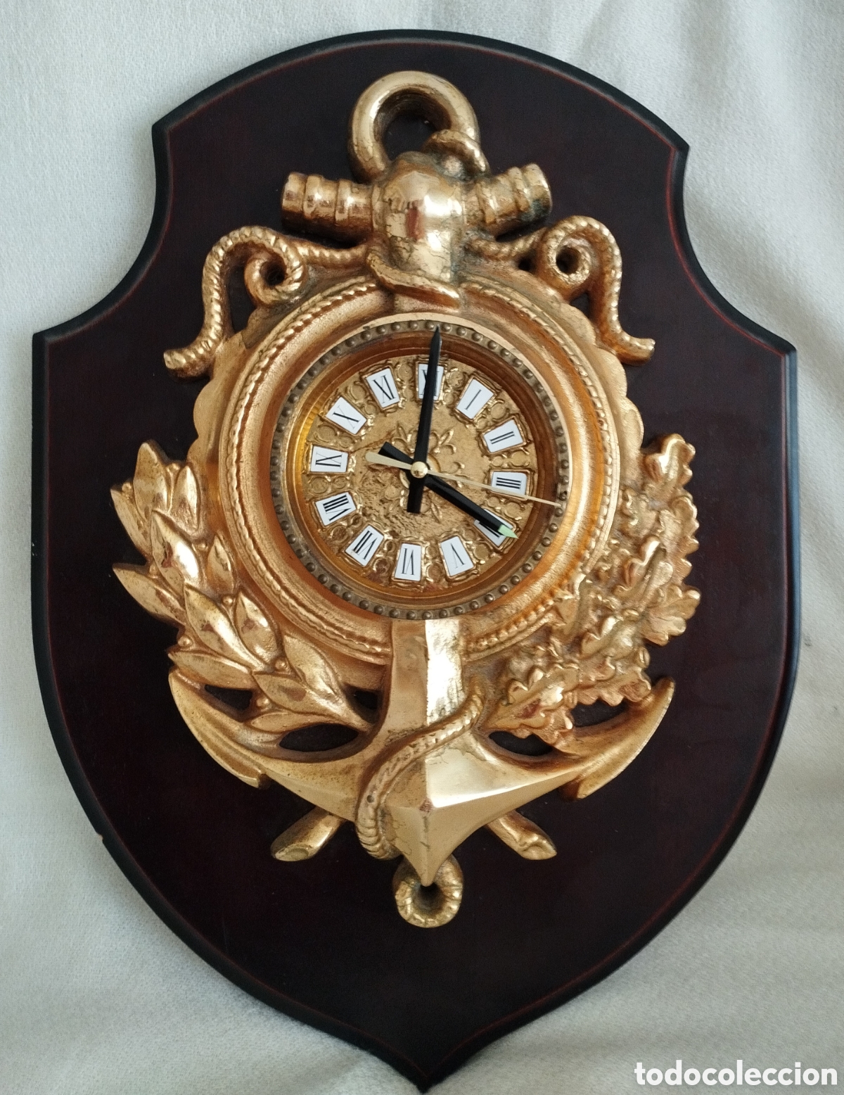 Coleccionismo: Reloj de Pared Bronce Naval - Foto 3