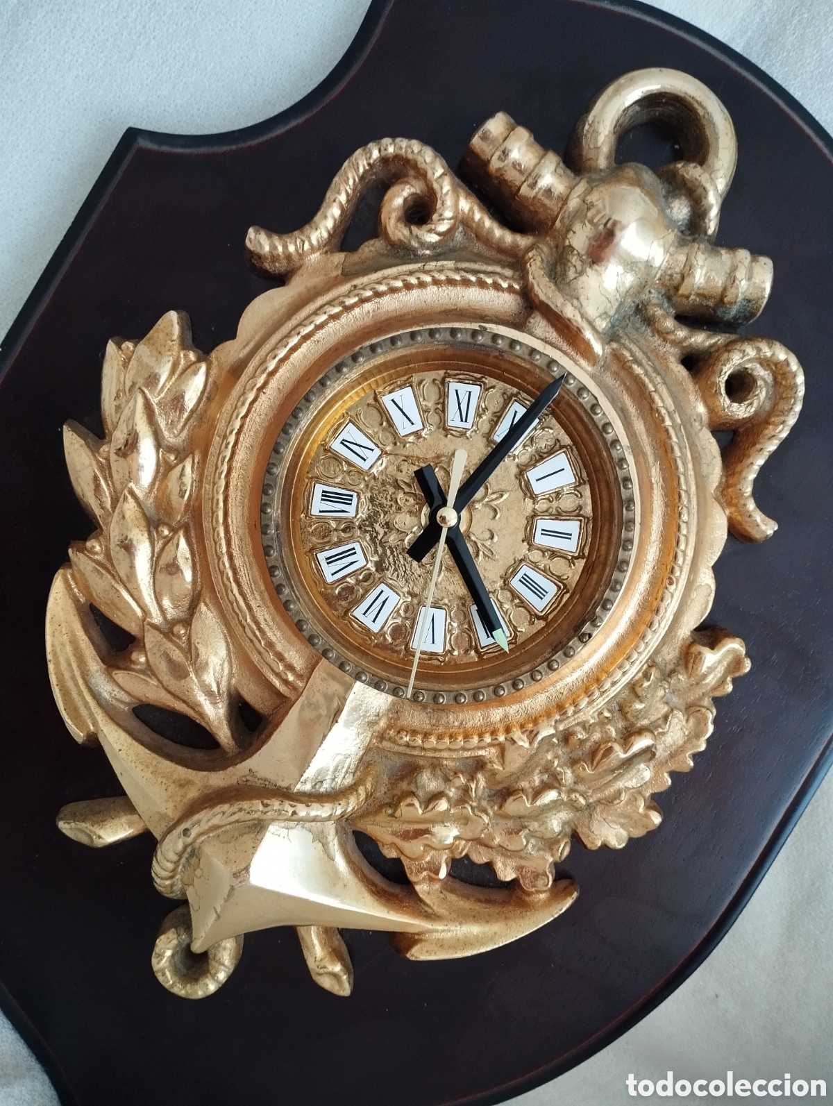 Coleccionismo: Reloj de Pared Bronce Naval - Foto 6