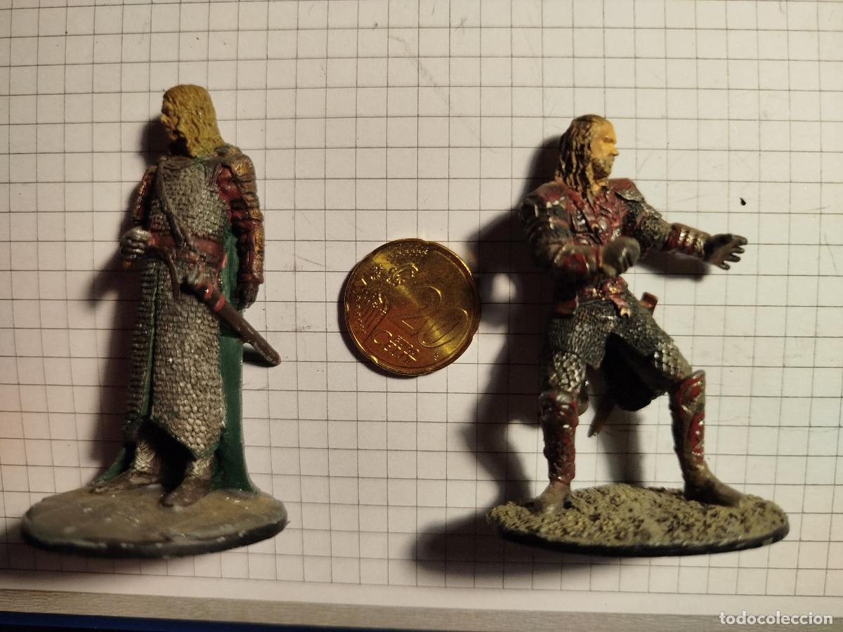 Coleccionismo: Dos figura de hierro se&ntilde;or de los anillos
