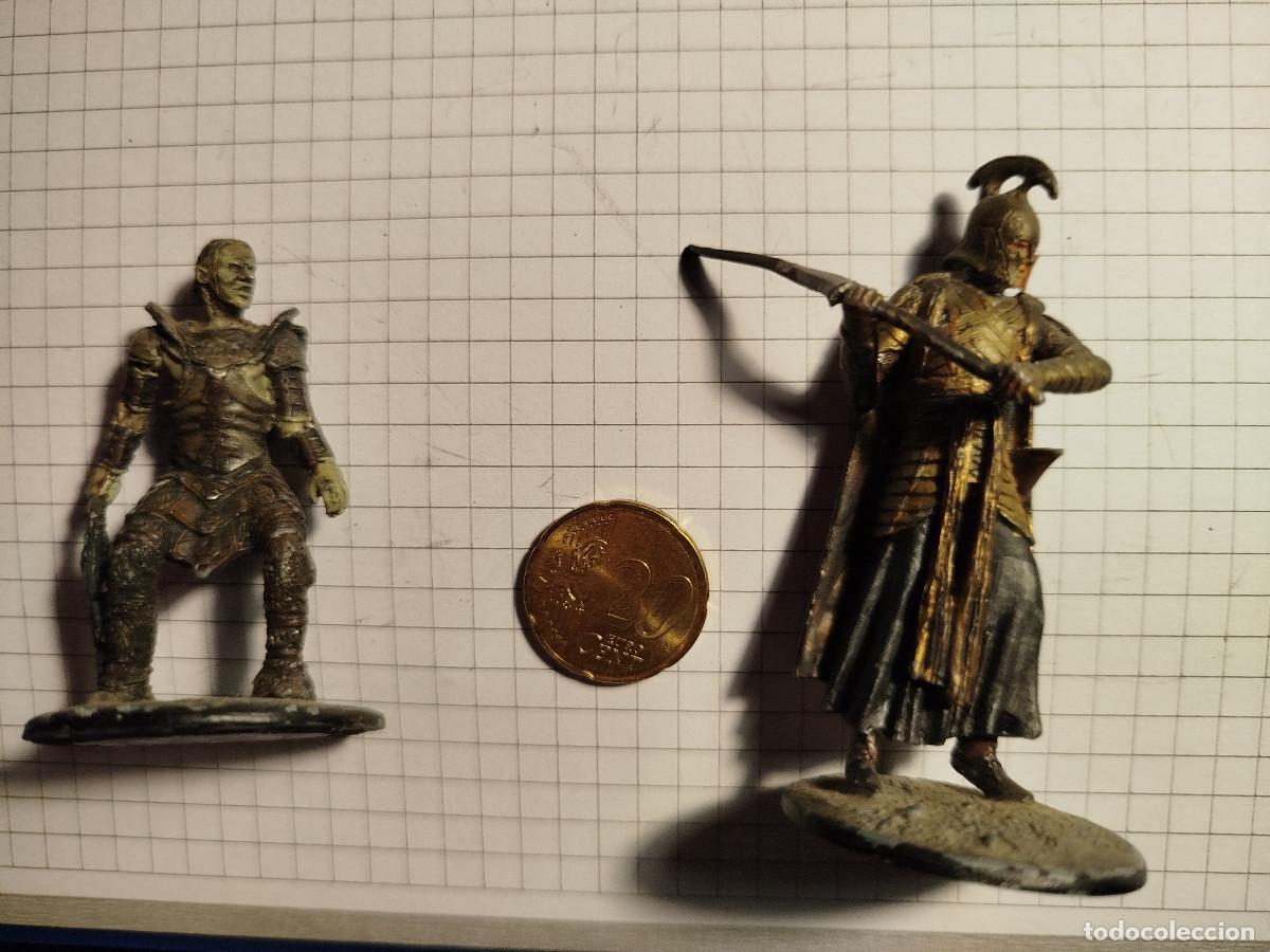 Coleccionismo: Dos figura de hierro se&ntilde;or de los anillos