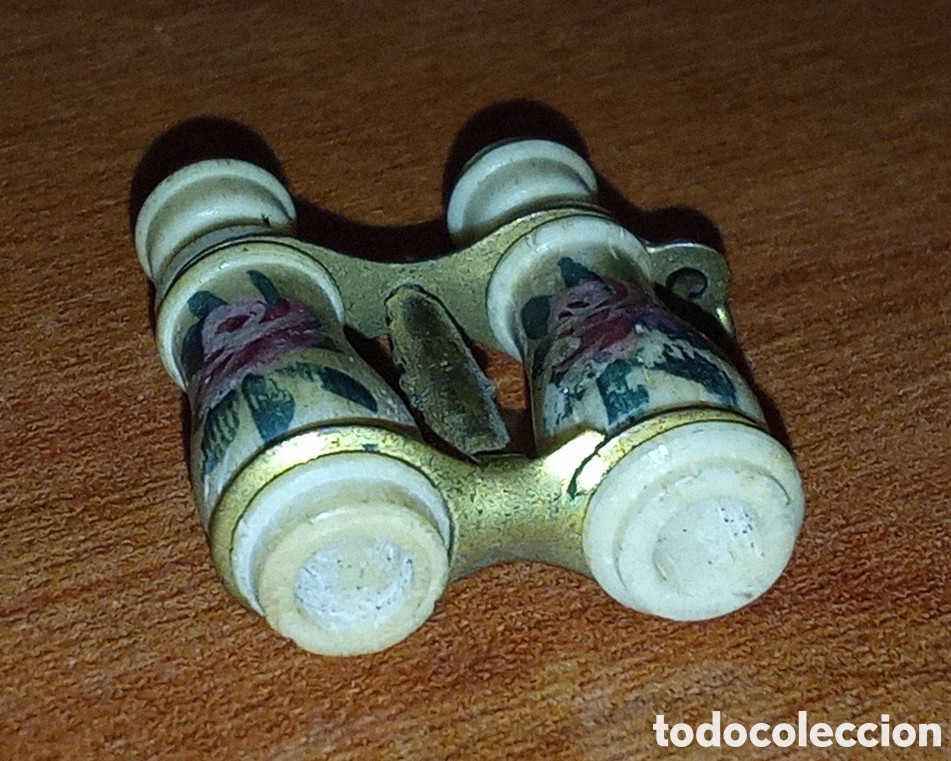 Collectionnisme: MINIATURA GEMELOS HUESO TALLADO A MANO CON DETALLES PINTURA A MANO
