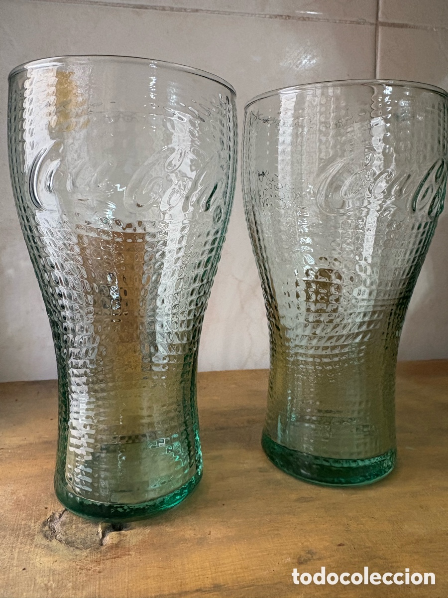 Coleccionismo: 2 Vasos Coca-Cola Vidrio - Foto 2