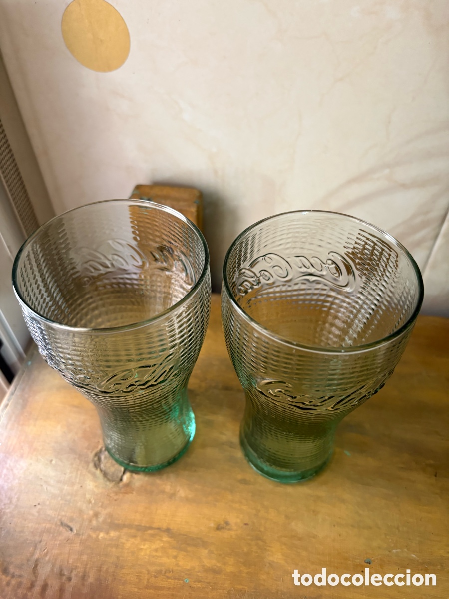 Coleccionismo: 2 Vasos Coca-Cola Vidrio - Foto 3