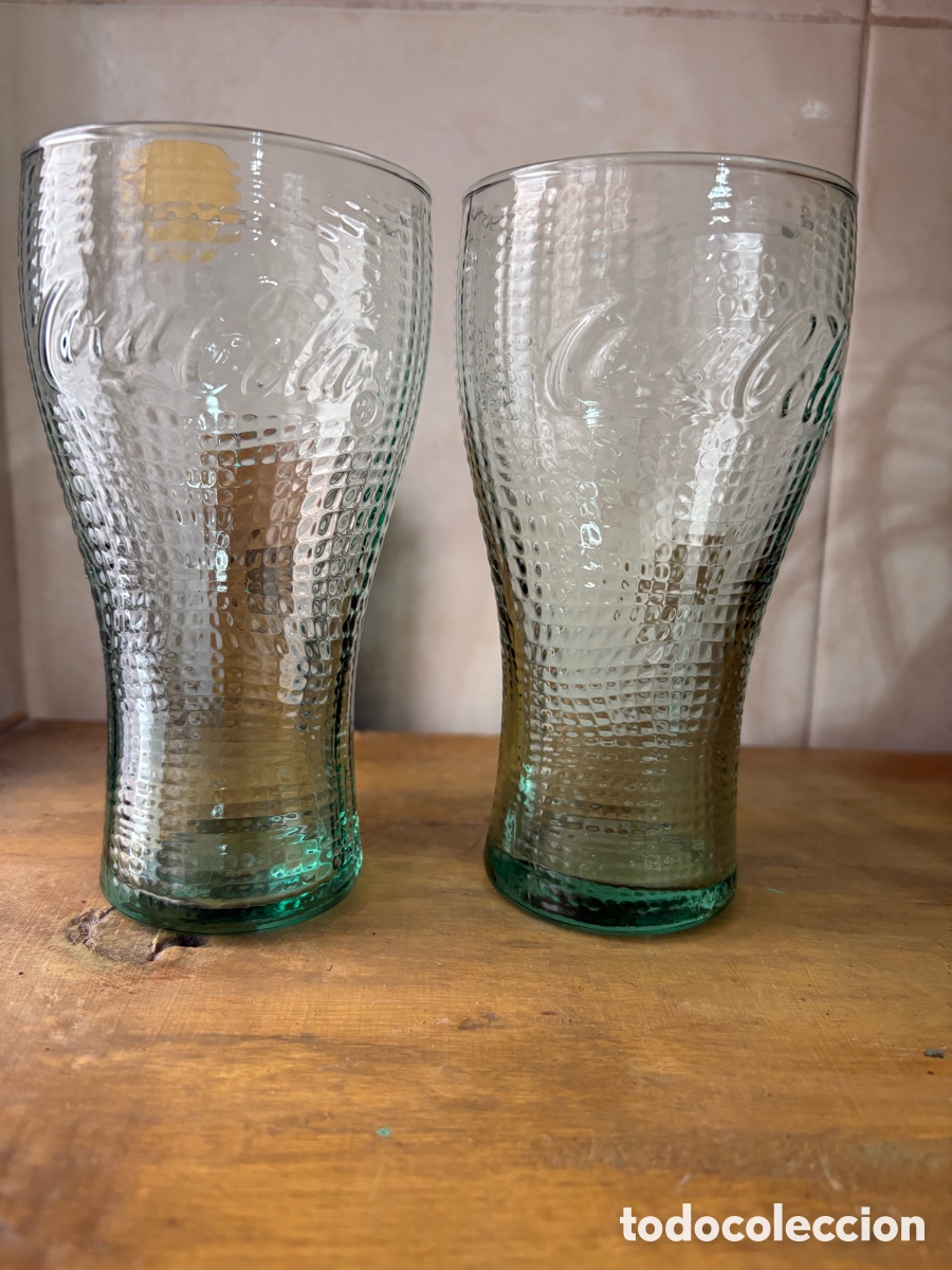 Coleccionismo: 2 Vasos Coca-Cola Vidrio - Foto 1
