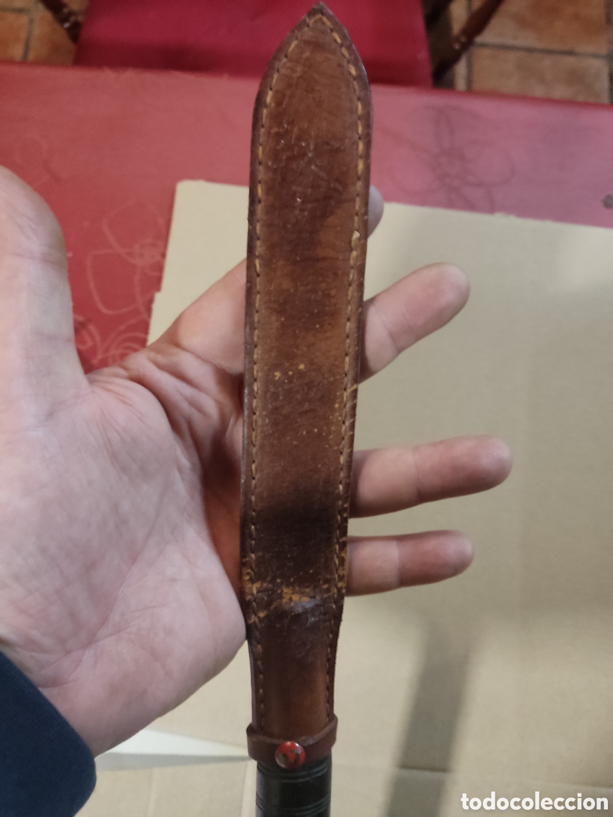 Coleccionismo: Fusta para caballo madera y metal - Foto 5