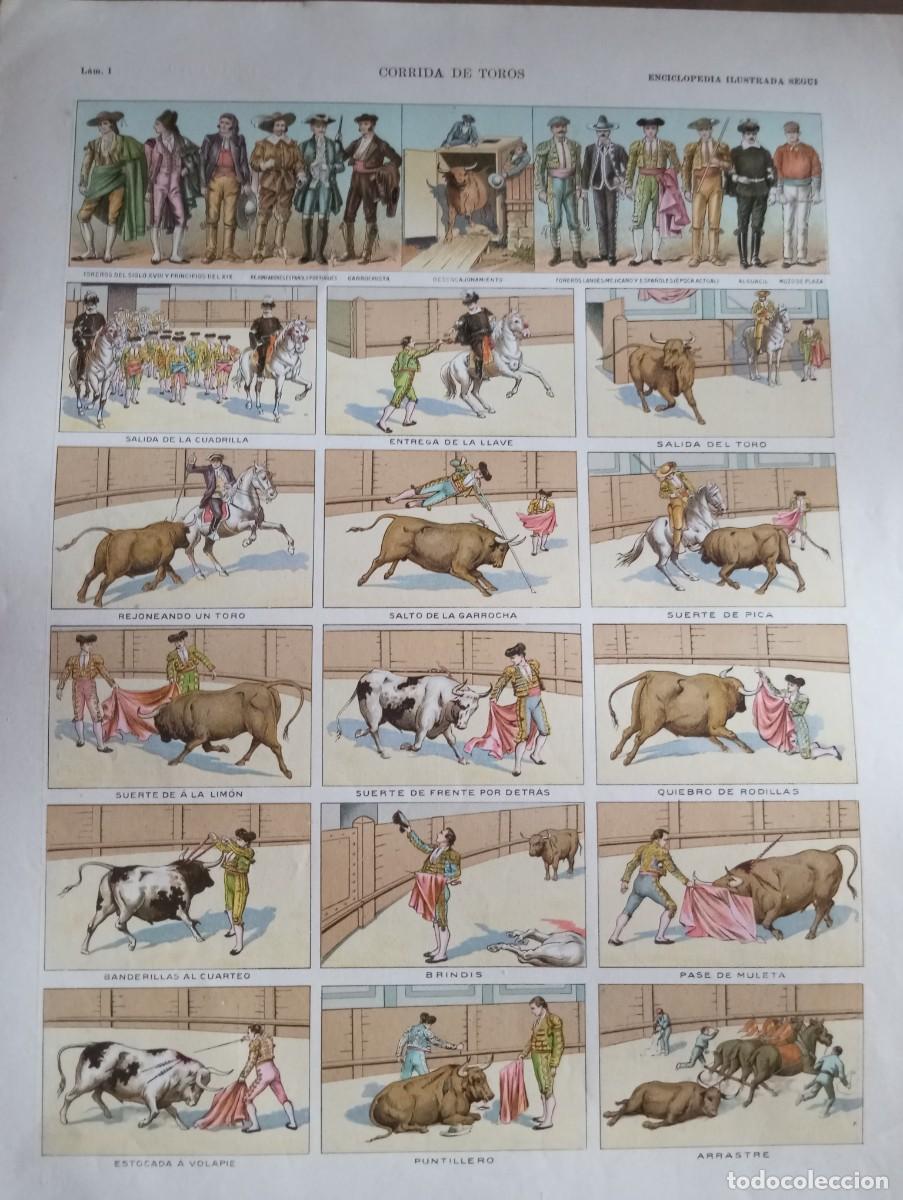 Coleccionismo: L&Aacute;MINAS DE CORRIDA DE TOROS ,ENCICLOPEDIA ILUSTRADA SEGU&Iacute;