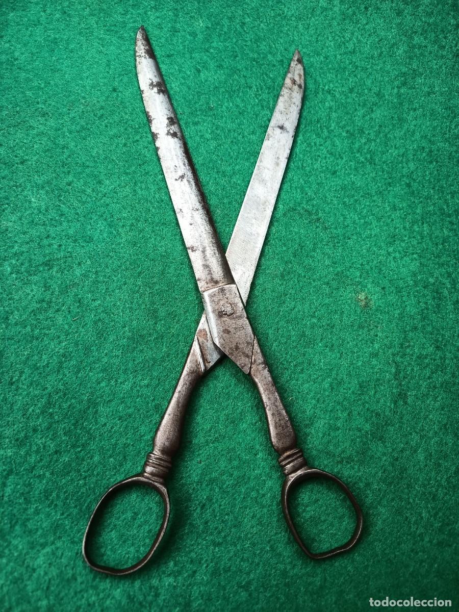 Coleccionismo: Tijeras de escritorio de forja - Foto 7