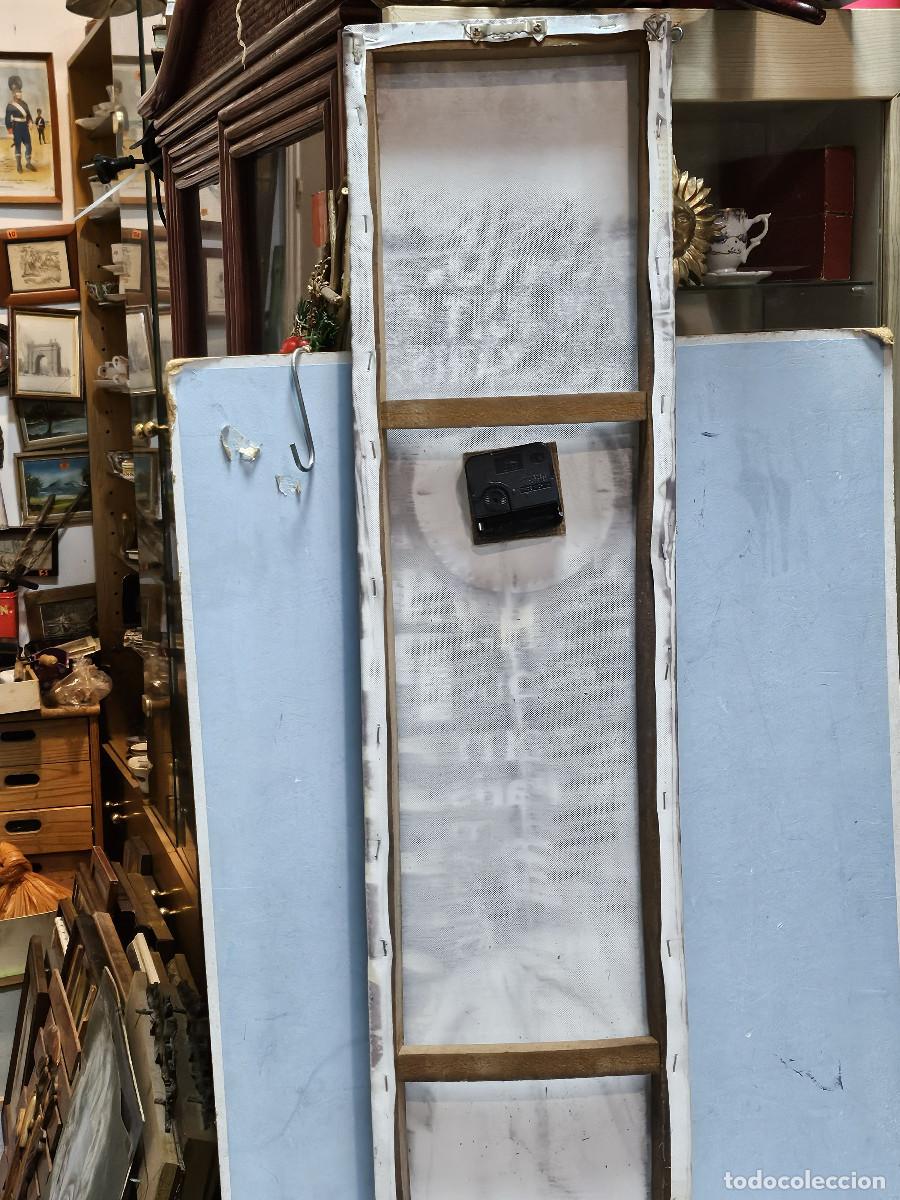 Coleccionismo: un cuadro con lienzo con reloj - Foto 3