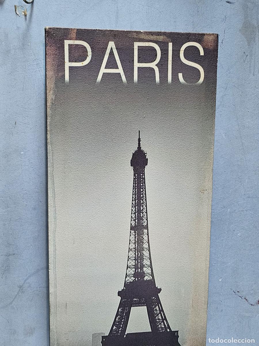 Coleccionismo: cuadro con lienzo Paris - Foto 2