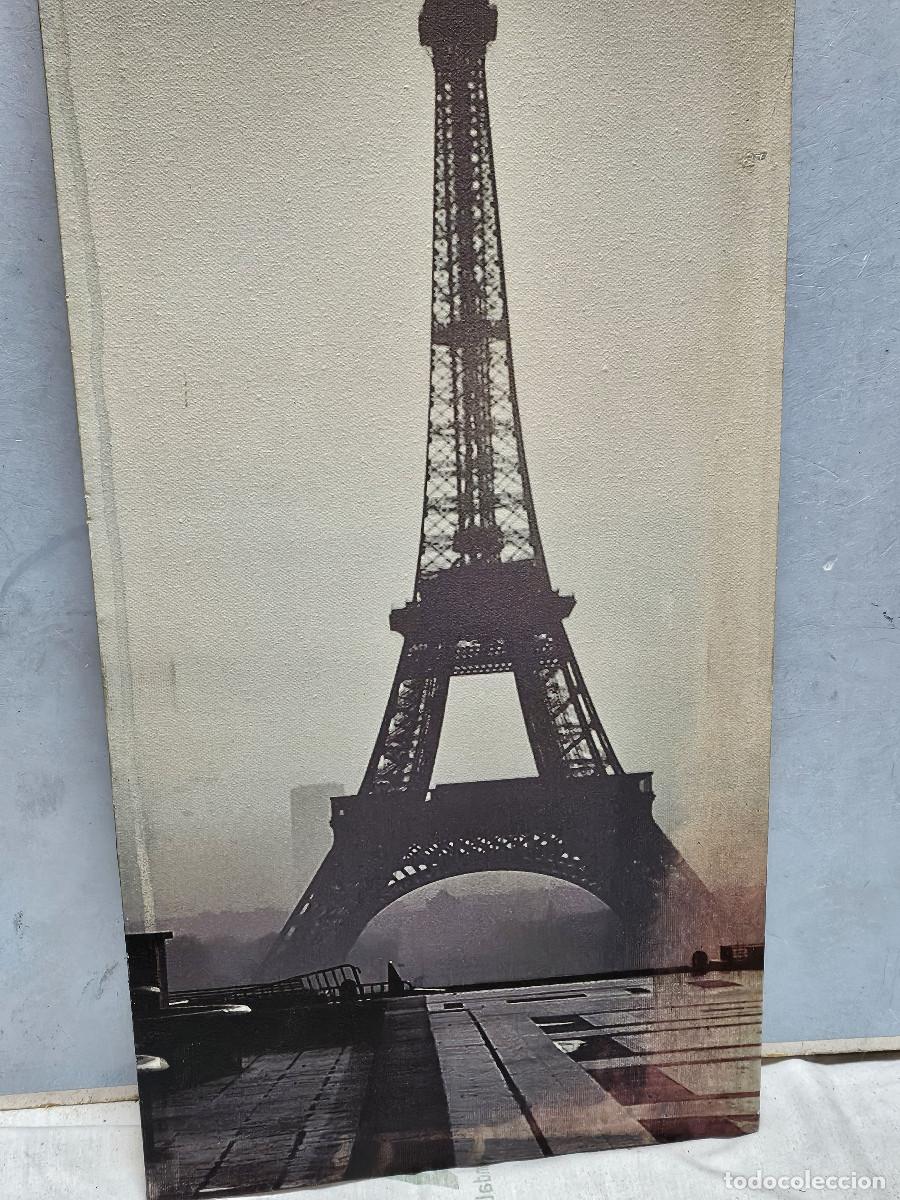 Coleccionismo: cuadro con lienzo Paris - Foto 3