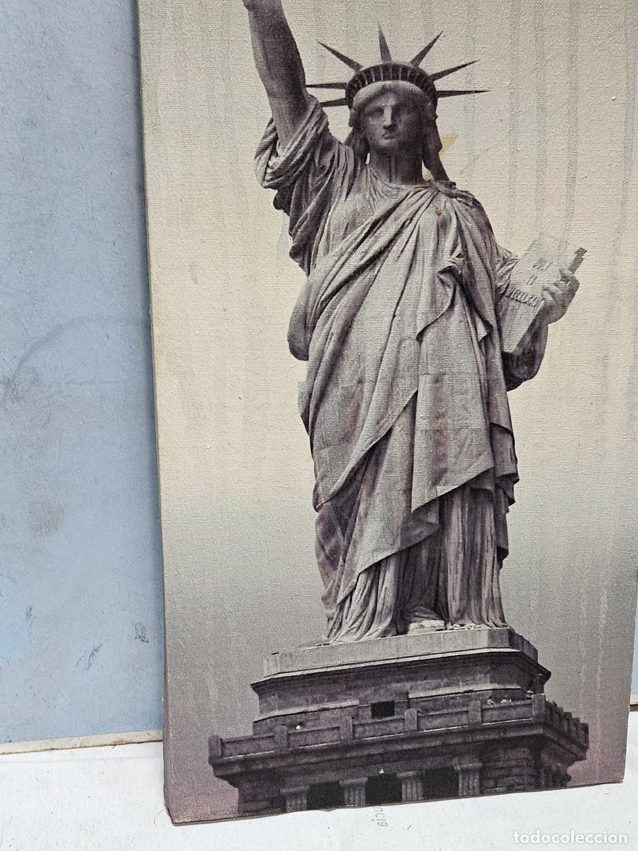 Coleccionismo: cuadro con lienzo estados unidos - Foto 3