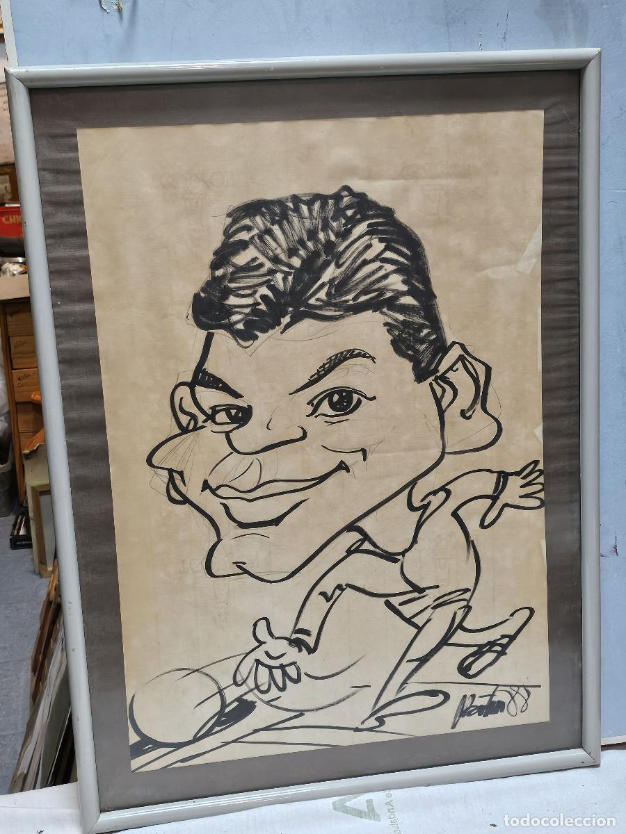 Coleccionismo: cuadro con caricatura vintage - Foto 1