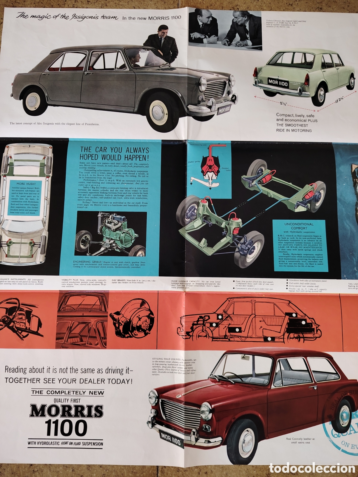 Coleccionismo: Cat&aacute;logo Morris 1100.Desplegable - Foto 3