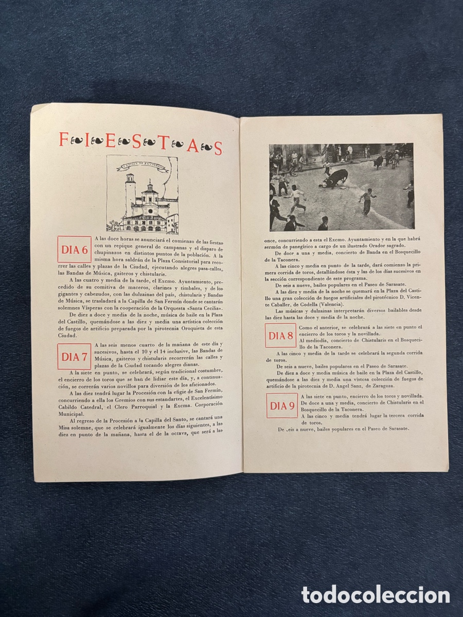 Coleccionismo: Programa de San Ferm&iacute;n 1940 - Pamplona - Foto 4