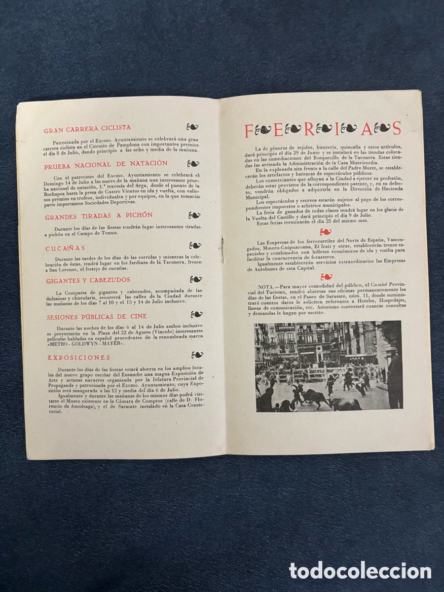 Coleccionismo: Programa de San Ferm&iacute;n 1940 - Pamplona - Foto 6