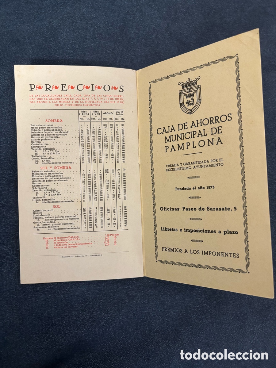 Coleccionismo: Programa de San Ferm&iacute;n 1940 - Pamplona - Foto 9