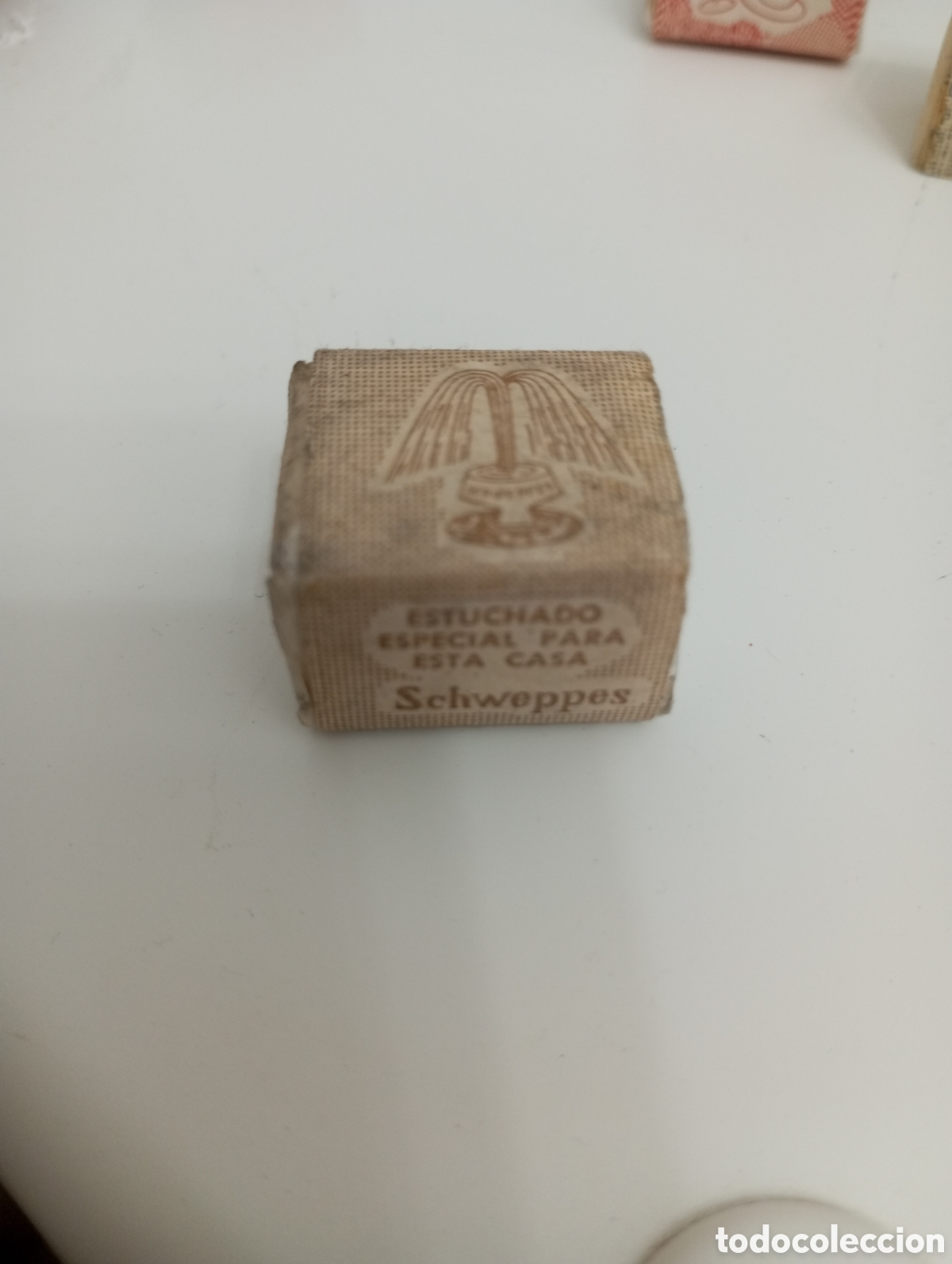 Coleccionismo: Azucarillo schweppes a&ntilde;os 50 - Foto 1