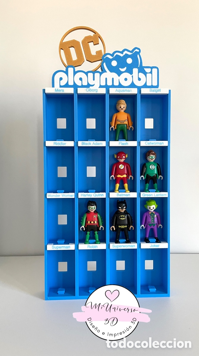 Coleccionismo: Expositor Playmobil Kinder DC - Foto 1