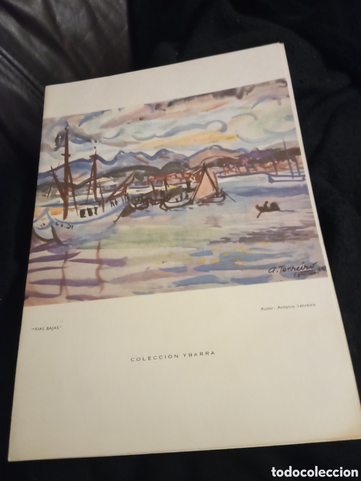 Coleccionismo: R&iacute;as Bajas por Antonio Tenreiro, carta men&uacute; Colecci&oacute;n Ibarra de 1972