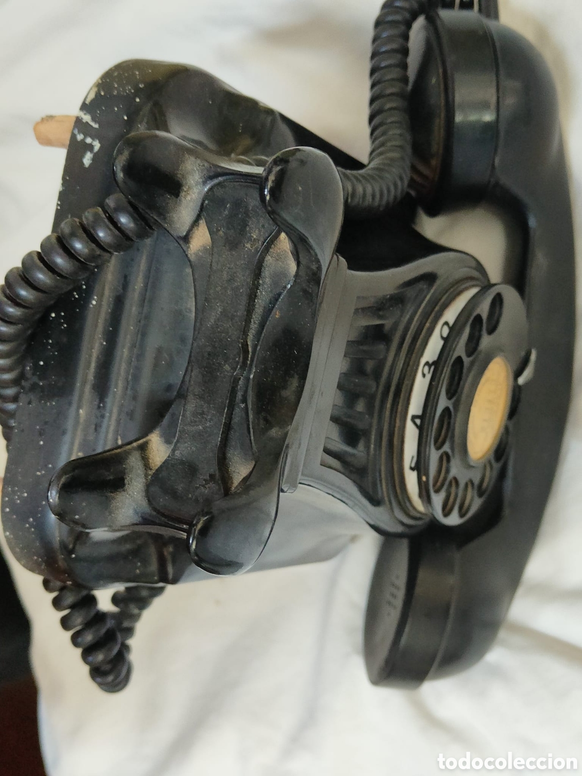 Coleccionismo: tel&eacute;fono antiguo de baquelita - Foto 5