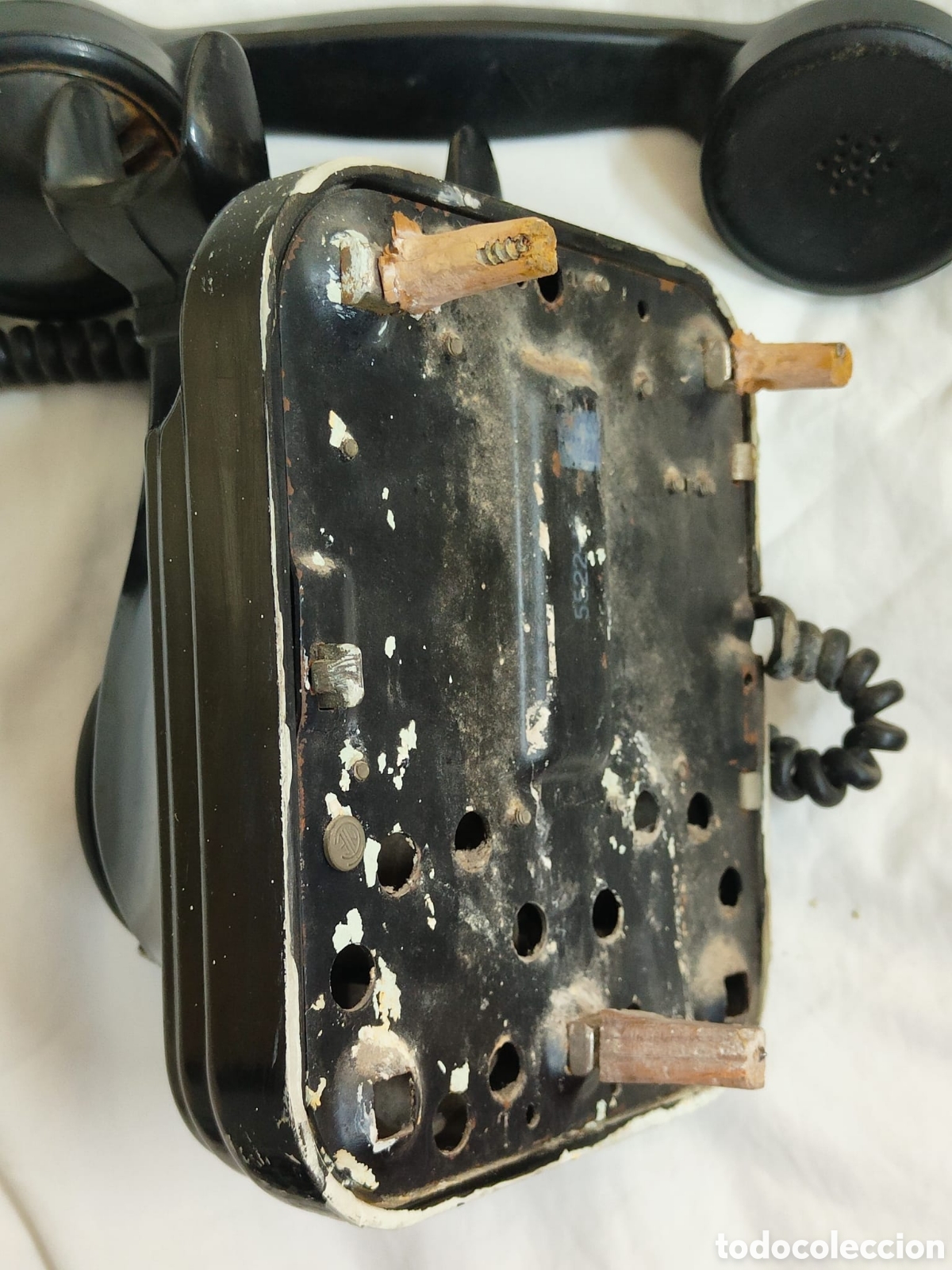 Coleccionismo: tel&eacute;fono antiguo de baquelita - Foto 6