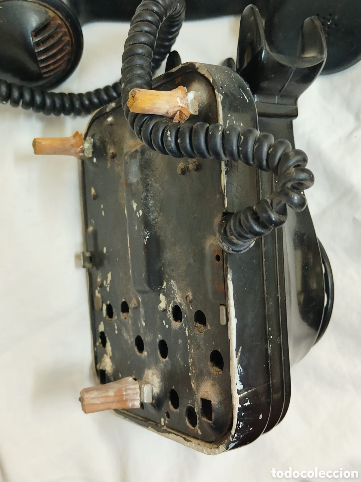 Coleccionismo: tel&eacute;fono antiguo de baquelita - Foto 7
