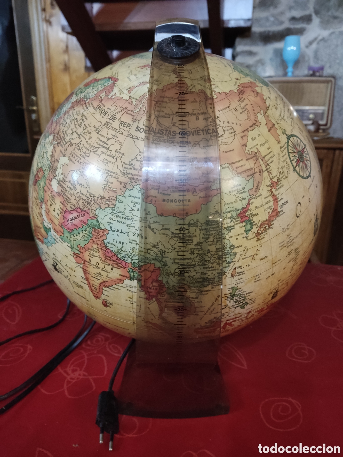 Coleccionismo: L&aacute;mpara globo terr&aacute;queo 40/33 - Foto 4